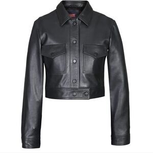 Women's Black Leather Jacket